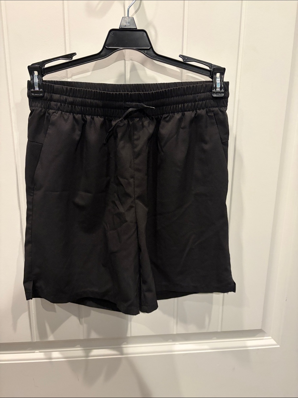Boy's Black Elastic Waist Performance Shorts
